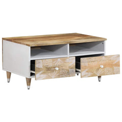 vidaXL Coffee Table 80x54x40 cm Solid Wood Mango 3