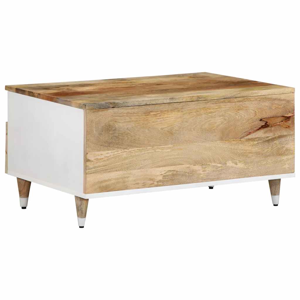 vidaXL Coffee Table 80x54x40 cm Solid Wood Mango 4