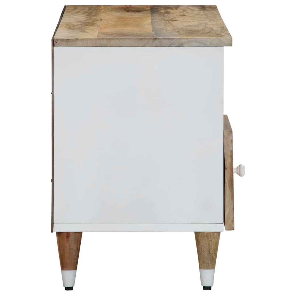 vidaXL TV Cabinet 100x33.5x46 cm Solid Wood Mango 4