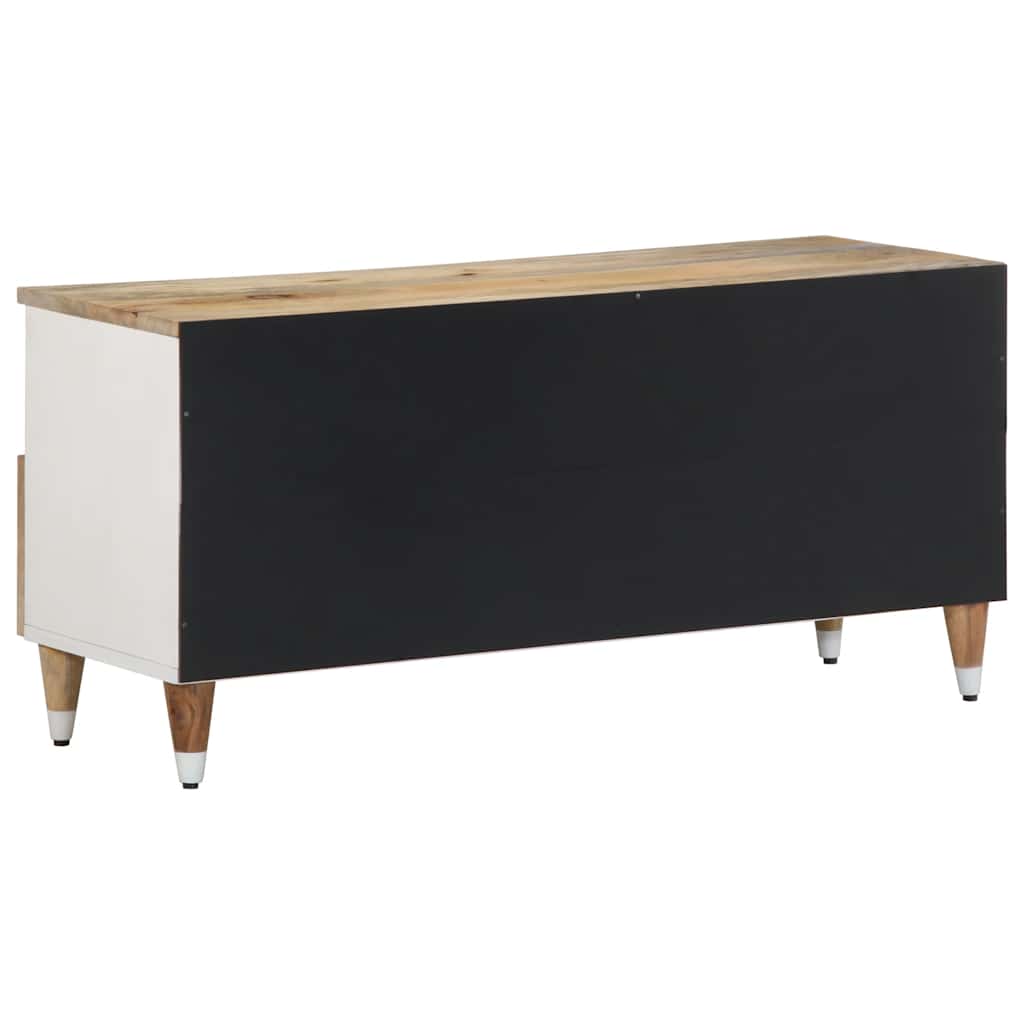 vidaXL TV Cabinet 100x33.5x46 cm Solid Wood Mango 5