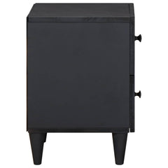 vidaXL Bedside Table 2 pcs Brown 40 x 33.5 x 46 cm Solid Mango Wood 4