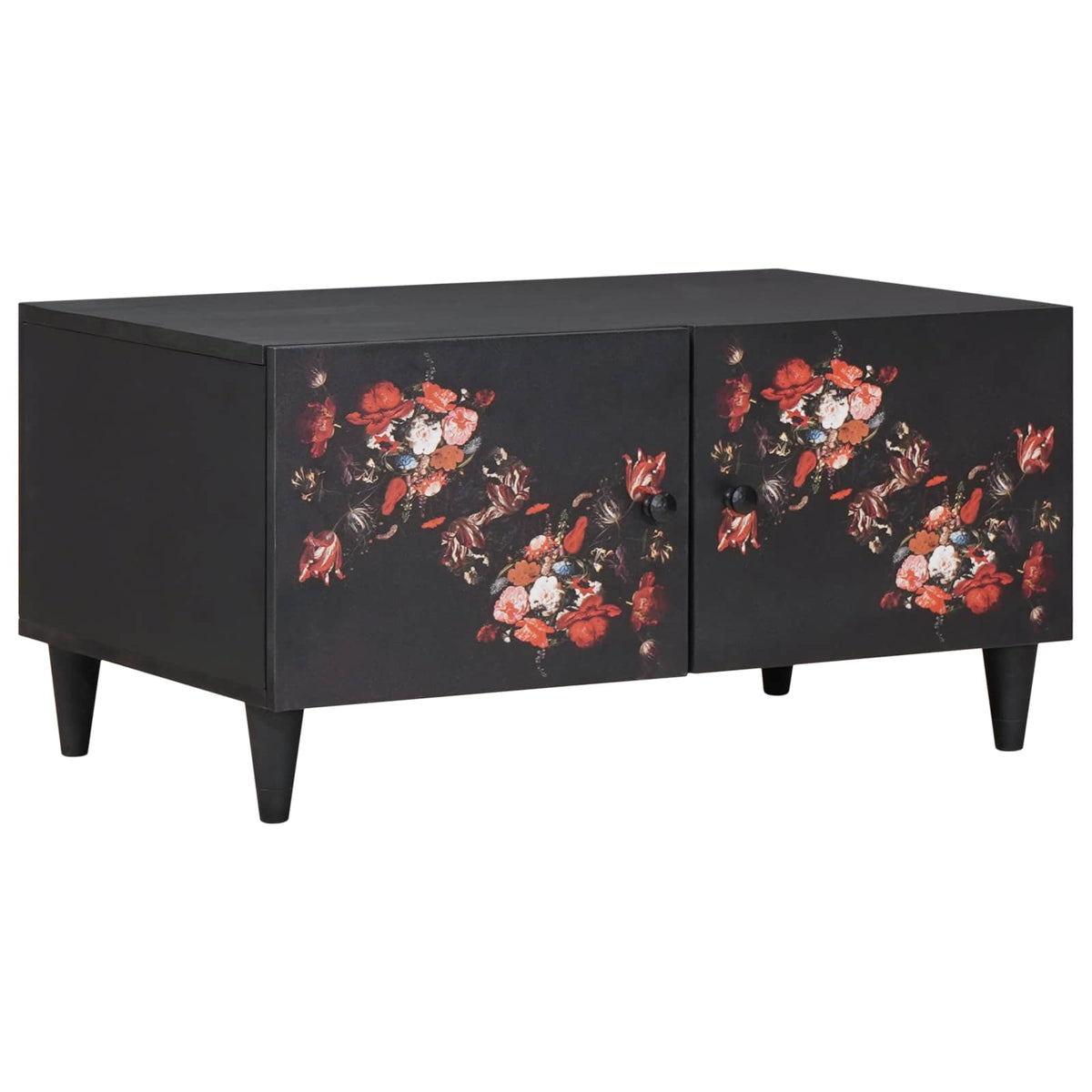 vidaXL Coffee Table Multicolour 80 x 50 x 40 cm Solid Mango Wood 1