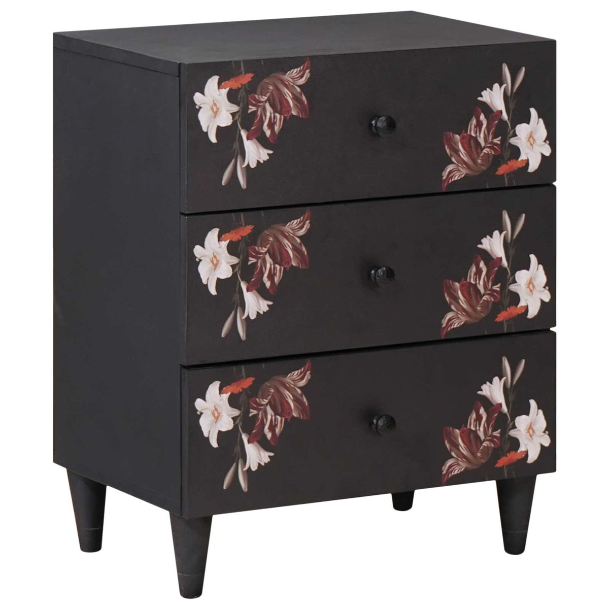 vidaXL Bedside Table Multicolour 50 x 33 x 60 cm Solid Mango Wood 1
