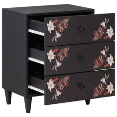 vidaXL Bedside Table Multicolour 50 x 33 x 60 cm Solid Mango Wood 2