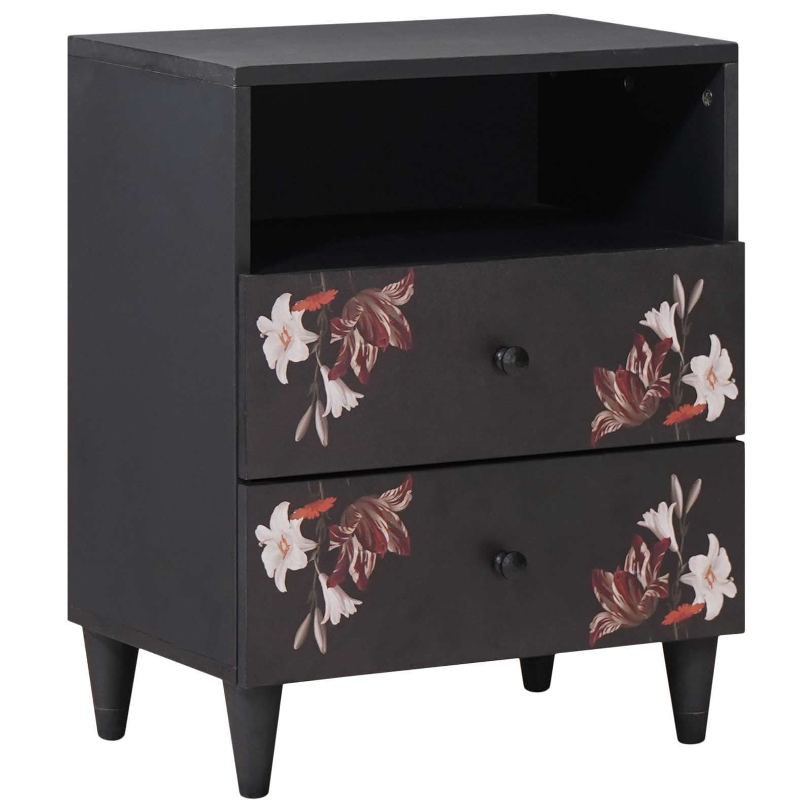 vidaXL Bedside Table Multicolour 50 x 33 x 60 cm Solid Mango Wood 1