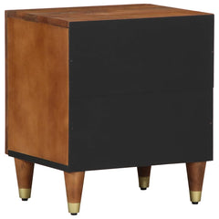 vidaXL Bedside Cabinet with Door 2 pcs Honey Brown 40 x 33 x 46 cm 6