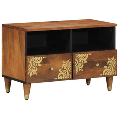 vidaXL TV Cabinet Honey Brown 70 x 33 x 46 cm Solid Mango Wood 1