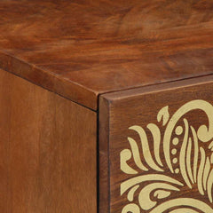 vidaXL Bedside Cabinet with Door Honey Brown 50 x 33 x 60 cm 6