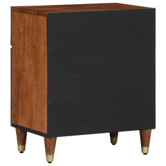 vidaXL Bedside Cabinet with Door Honey Brown 50 x 33 x 60 cm 5