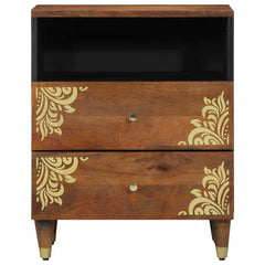 vidaXL Bedside Cabinet Honey Brown 50 x 33 x 62 cm Solid Mango Wood 3
