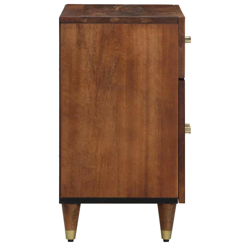 vidaXL Bedside Cabinet with Door Honey Brown 50 x 33 x 60 cm 4