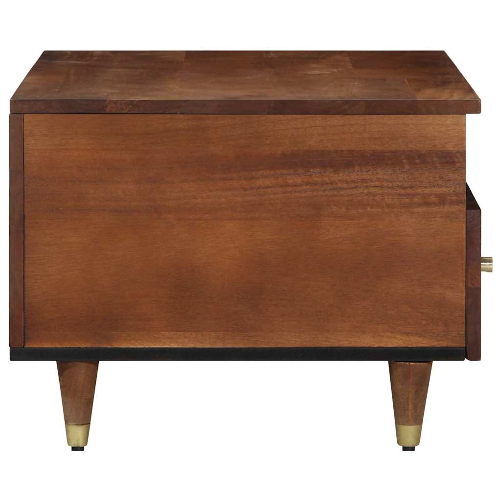 Coffee Table with Drawer 80 x 54 x 40 cm Solid Mango Wood Honey brown
