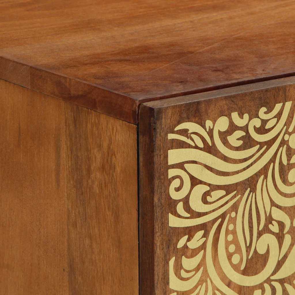 vidaXL TV Cabinet Honey Brown 105 x 33 x 46 cm Solid Mango Wood 6