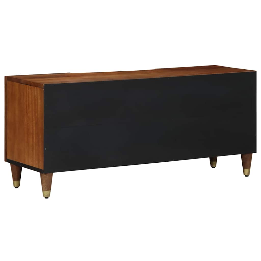vidaXL TV Cabinet Honey Brown 105 x 33 x 46 cm Solid Mango Wood 5