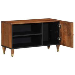 TV Cabinet Honey Brown Solid Mango Wood, image 2