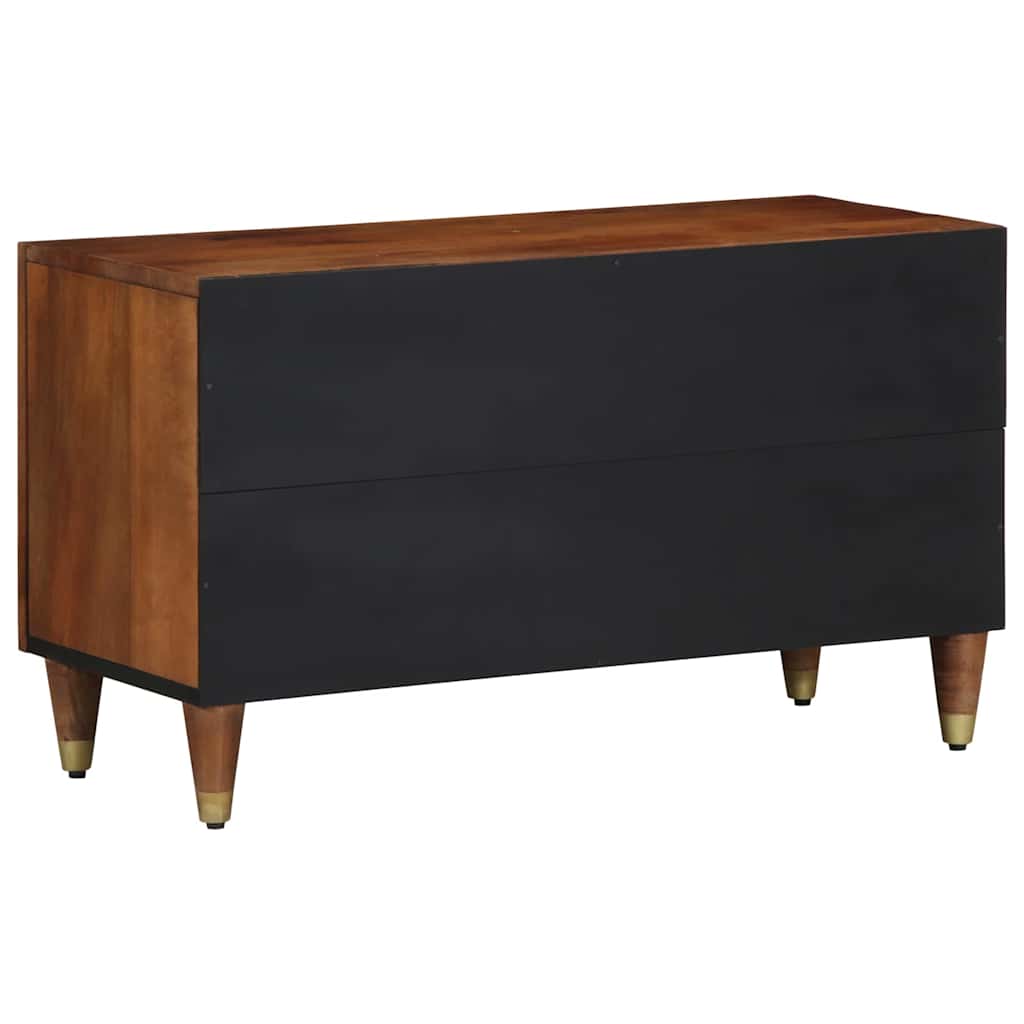 TV Cabinet Honey Brown Solid Mango Wood, image 5