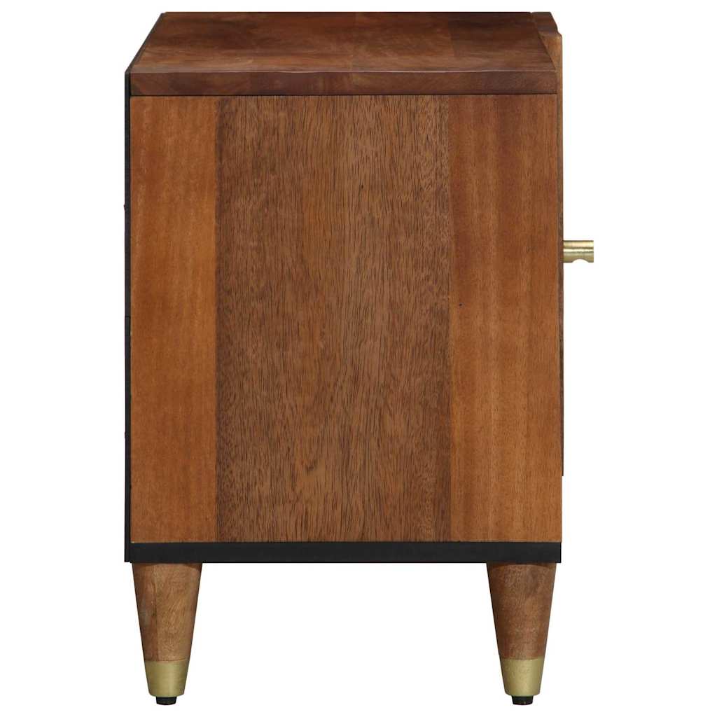TV Cabinet Honey Brown Solid Mango Wood, image 4
