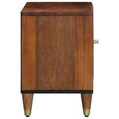 TV Cabinet Honey Brown Solid Mango Wood, image 4