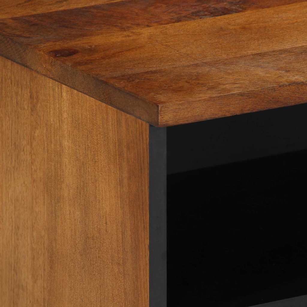 TV Cabinet Honey Brown Solid Mango Wood, image 6
