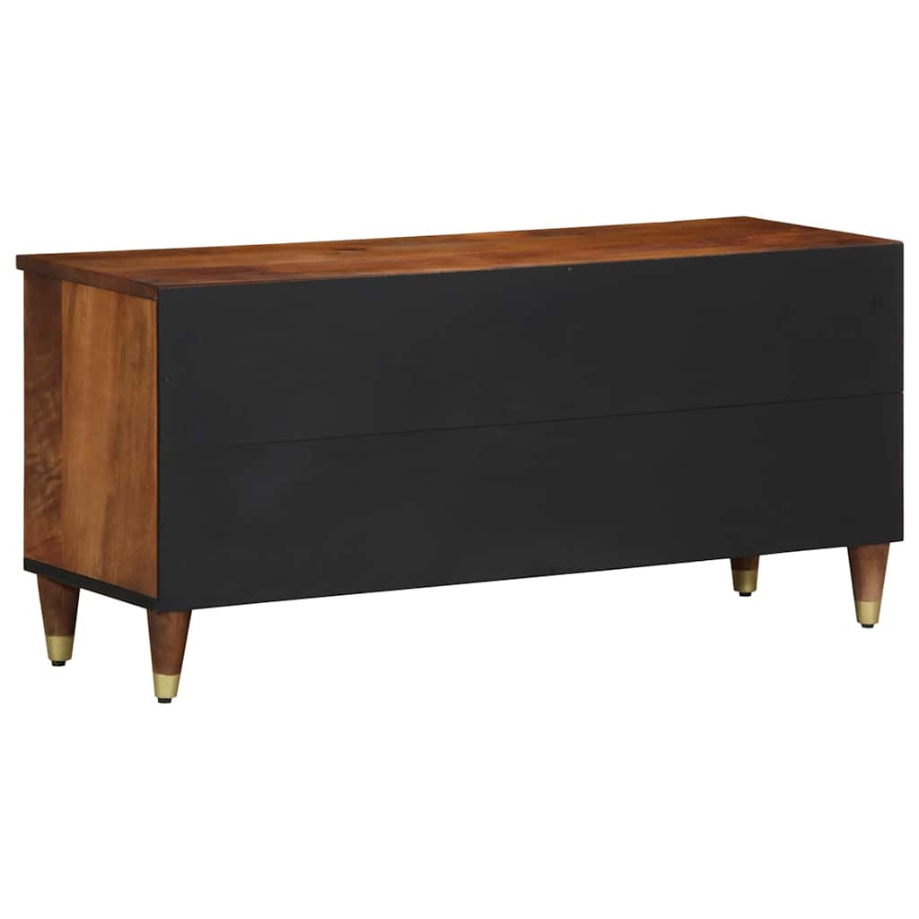 TV Cabinet Honey Brown Solid Mango Wood, image 5