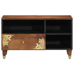 vidaXL TV Cabinet Honey Brown 80 x 33 x 46 cm Solid Mango Wood 3
