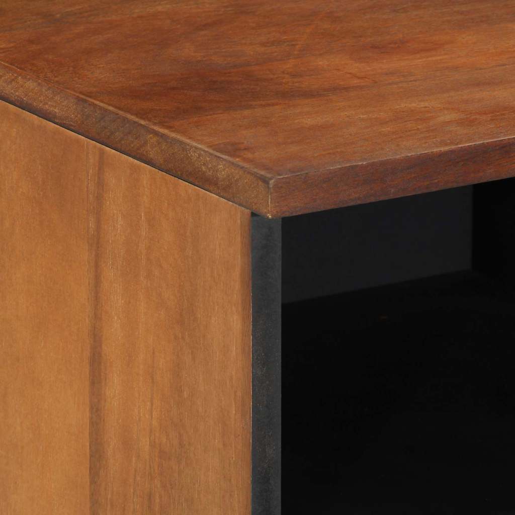 vidaXL TV Cabinet Honey Brown 100 x 33 x 46 cm Solid Mango Wood 6