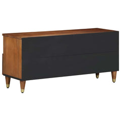 vidaXL TV Cabinet Honey Brown 100 x 33 x 46 cm Solid Mango Wood 5