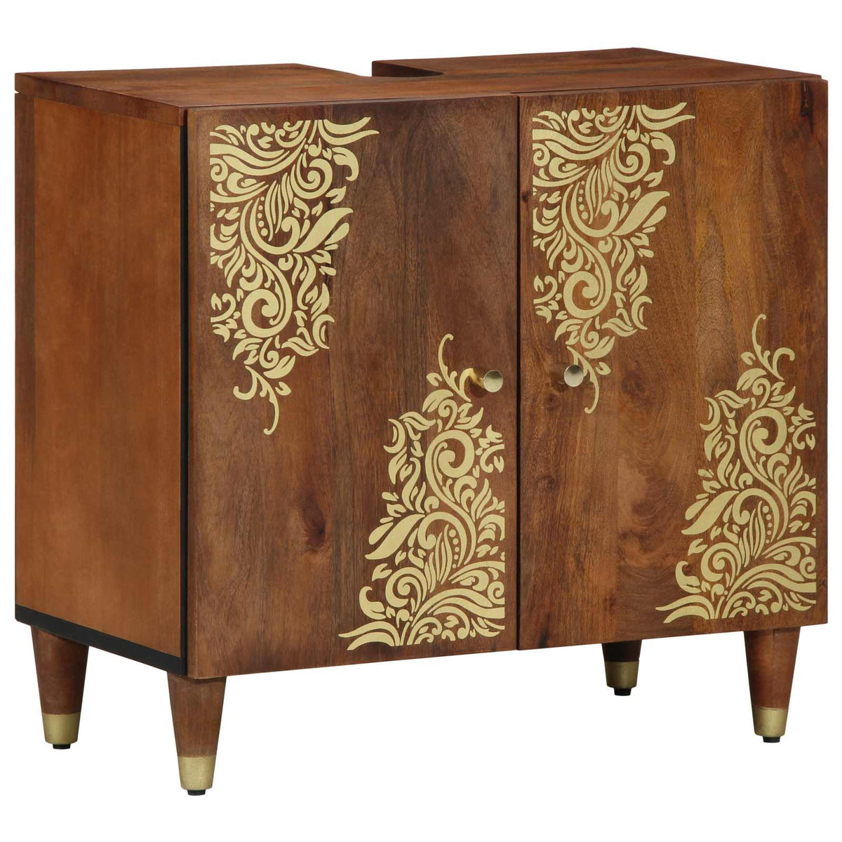 cabinet Solid Mango Wood Honey brown