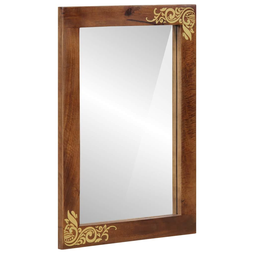 Bathroom Mirror 70 x 50 x 2.5 cm Honey brown