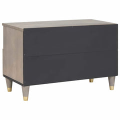 TV Cabinet with Drawer Grey Solid Mango Wood, image 5