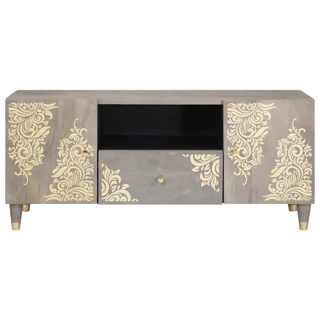TV Cabinet with Drawer Solid Mango Wood