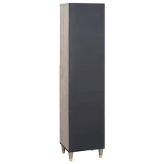 Bathroom Cabinet 38 x 33 x 160 cm Solid Mango Wood Grey