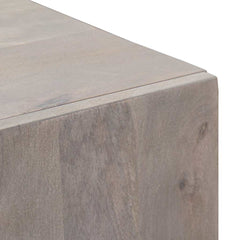 Highboard Grey and Gold Solid Mango Wood, image 6
