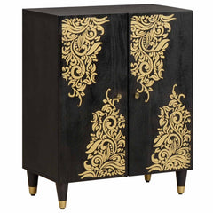 Sideboard Solid Mango Wood in Black
