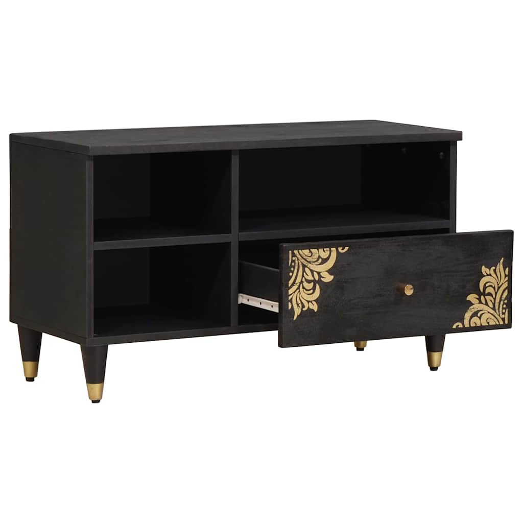 TV Cabinet with Drawer Solid Mango Wood