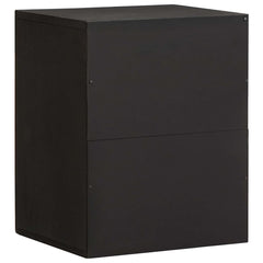 vidaXL Wall Cabinet Black 38 x 33 x 48 cm Solid Mango Wood 4