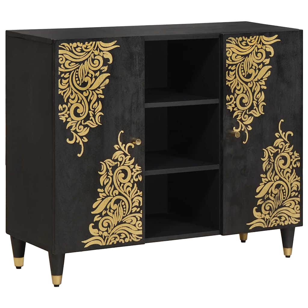 Sideboard Solid Mango Wood in Black
