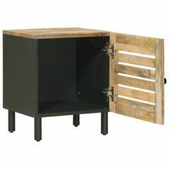 vidaXL Bedside Table 2 pcs Natural 40 x 33 x 46 cm Solid Mango Wood 3