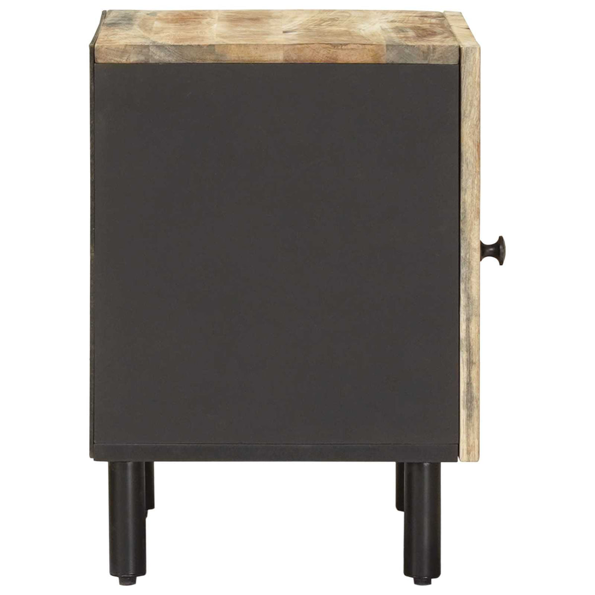 vidaXL Bedside Table 2 pcs Natural 40 x 33 x 46 cm Solid Mango Wood 5