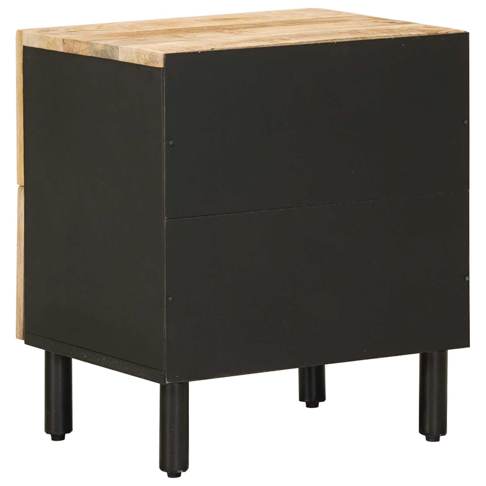 vidaXL Bedside Table 2 pcs Natural 40 x 33 x 46 cm Solid Mango Wood 6