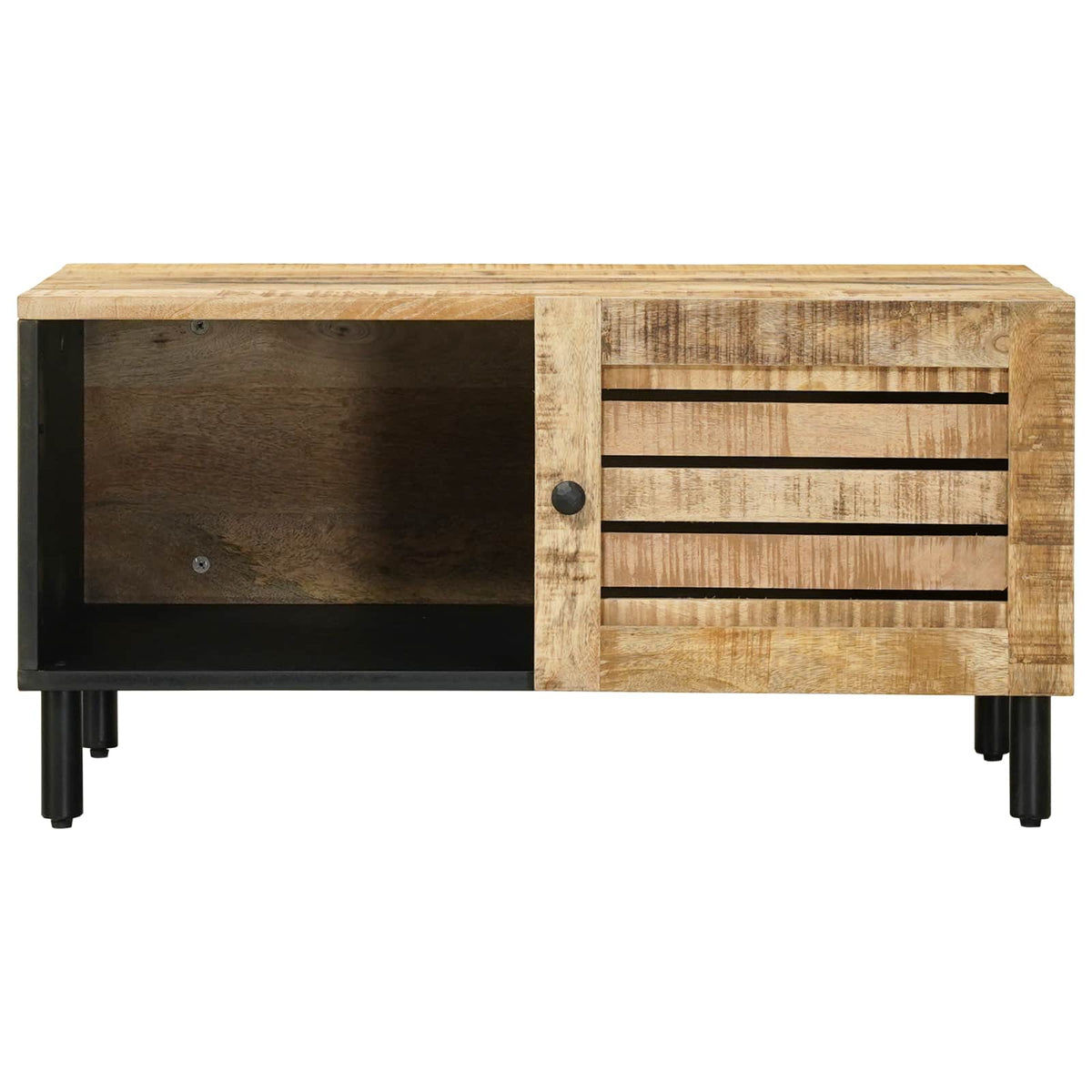 vidaXL Coffee Table Natural 80 x 50 x 40 cm Solid Mango Wood 4