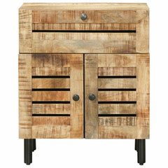 vidaXL Bedside Table Natural 50 x 33 x 60 cm Solid Mango Wood 4