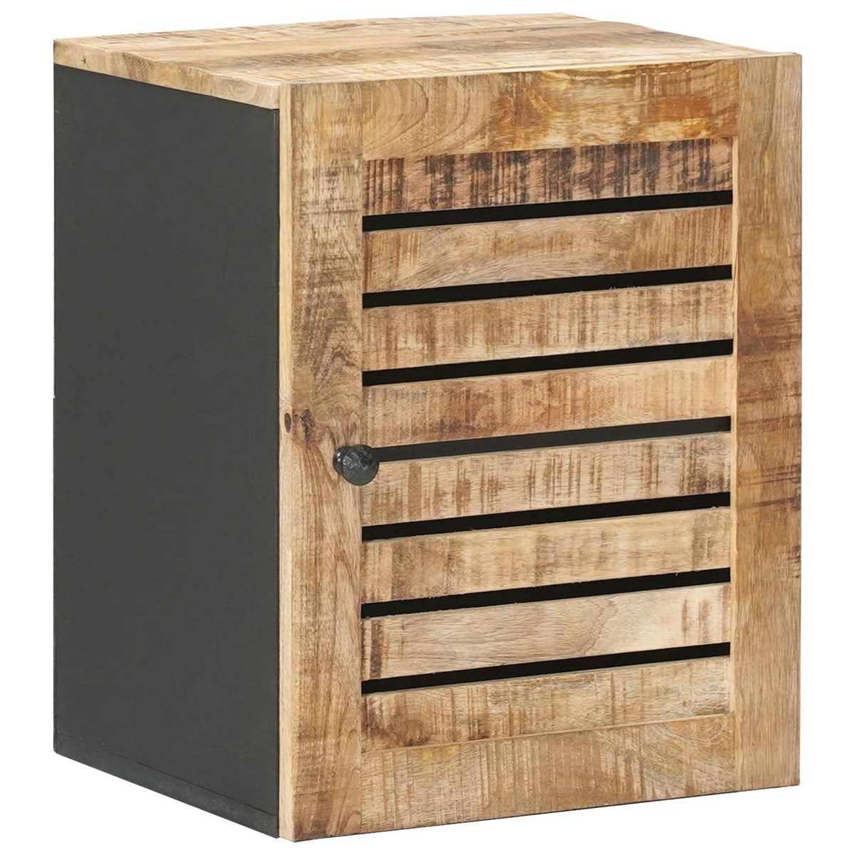 vidaXL Hanging Cabinet with Storage Brown and Black 38 x 33 x 48 cm 2