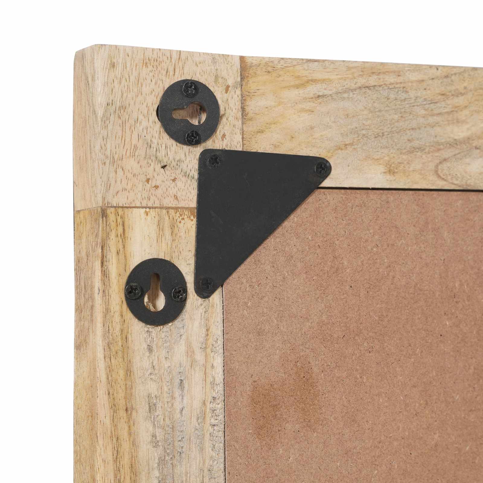 vidaXL Mirror Wall-mounted Brown and Black 70 x 50 x 3 cm Glass 6