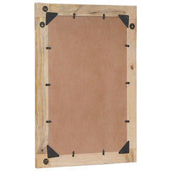 vidaXL Mirror Wall-mounted Brown and Black 70 x 50 x 3 cm Glass 4