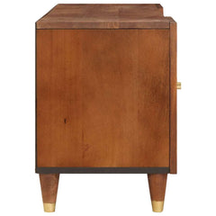 vidaXL TV Cabinet Brown 105 x 33.5 x 46 cm Solid Mango Wood 4