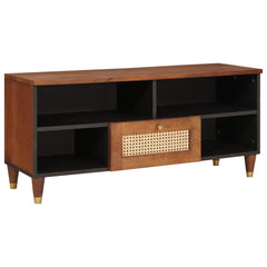 vidaXL TV Cabinet Brown 100 x 33.5 x 46 cm Solid Mango Wood 1