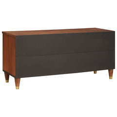 vidaXL TV Cabinet Brown 100 x 33.5 x 46 cm Solid Mango Wood 5