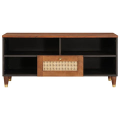 vidaXL TV Cabinet Brown 100 x 33.5 x 46 cm Solid Mango Wood 3