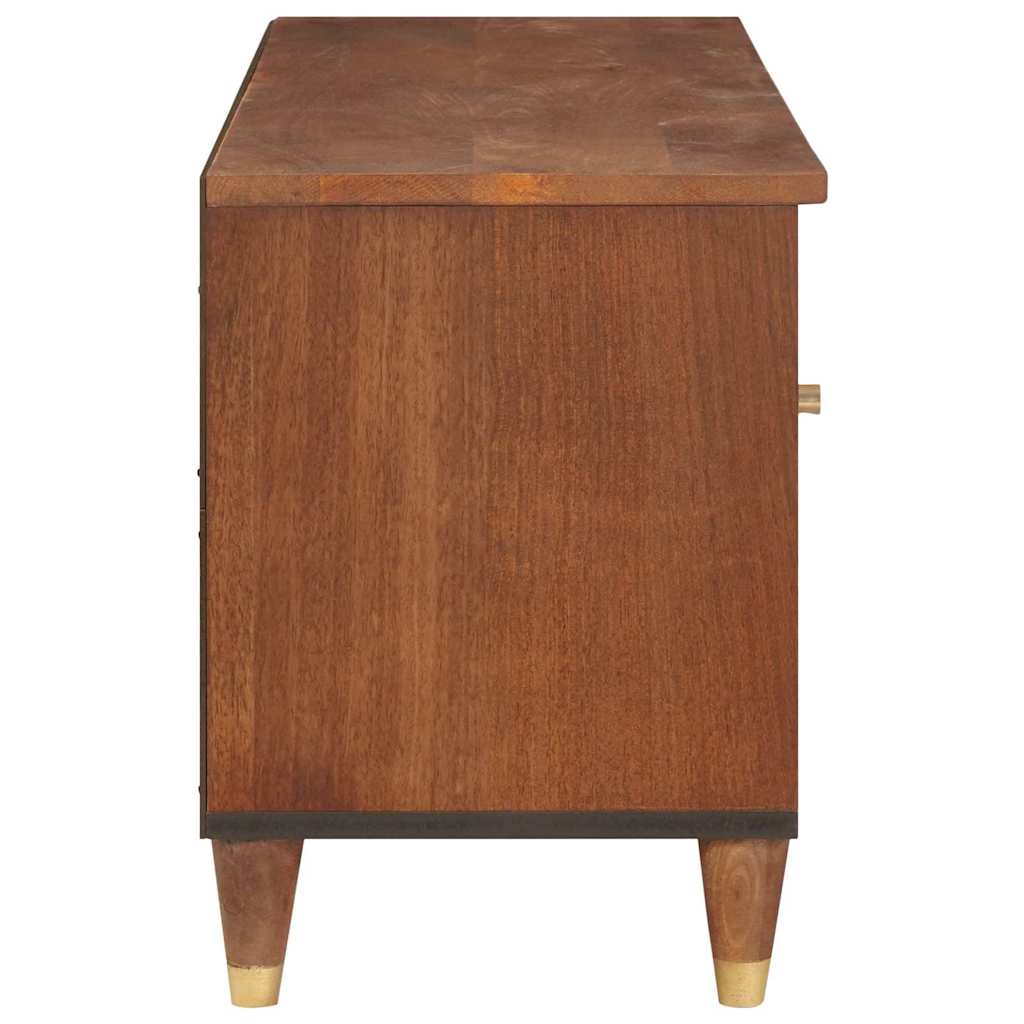 vidaXL TV Cabinet Brown 100 x 33.5 x 46 cm Solid Mango Wood 4